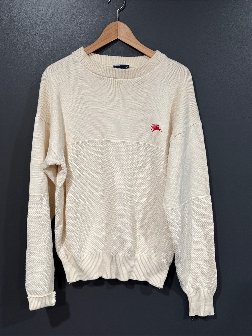 Mobil Gas Vintage Sweater Larger